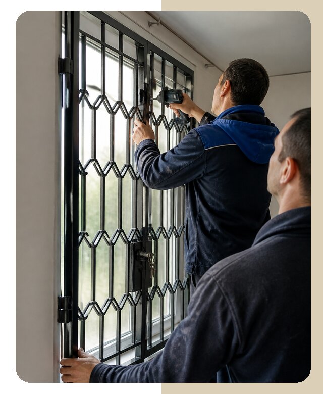 Установка распашных решеток в Бугульме цена от 6570 р. | ДвериЛегко-Бгл
